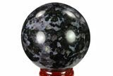 Polished, Indigo Gabbro Sphere - Madagascar #135773-1